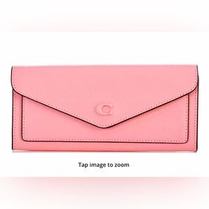 Coach Flower Pink Leather WYN Wallet